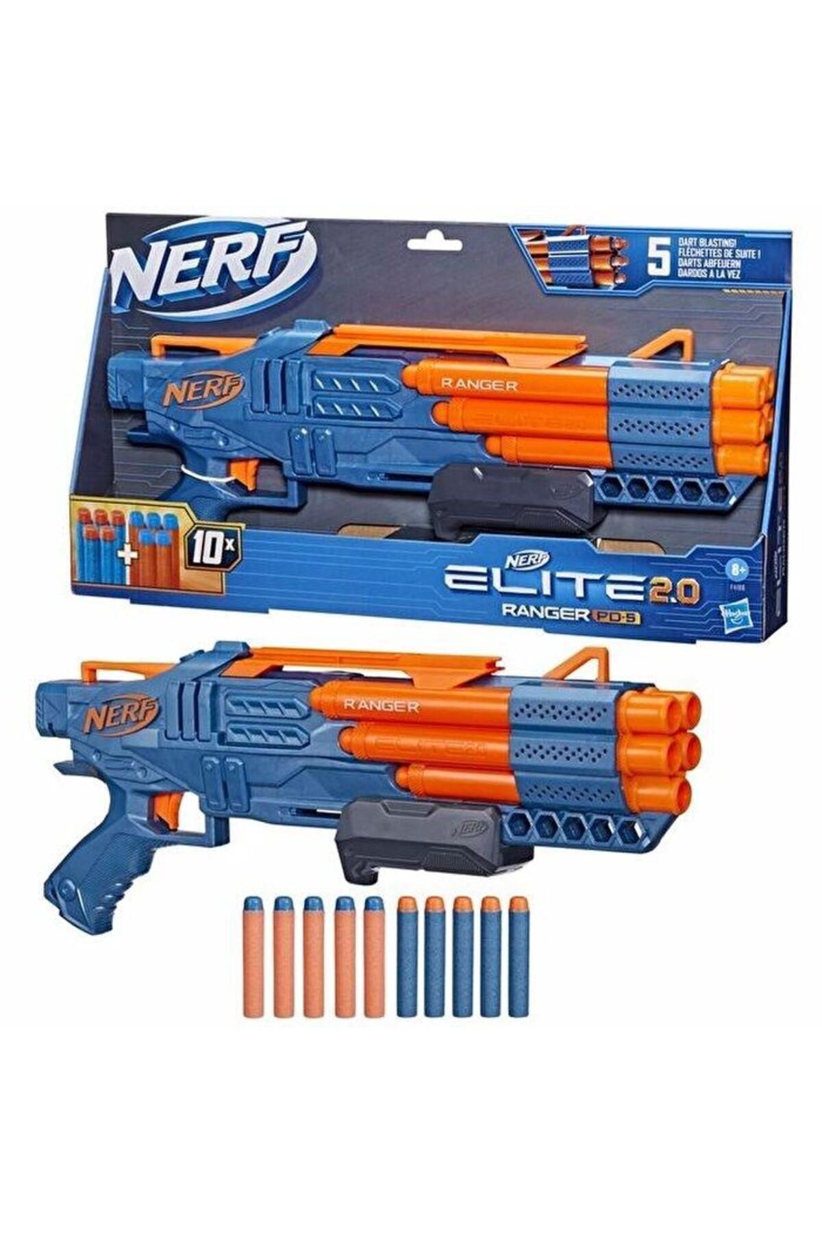 تفنگ های اسباب بازی و آب LISINYA193 F4186 ELITE 2.0 RANGER PD 5 +8 AGE ALITHESTEREO نرف اورجینال Nerf