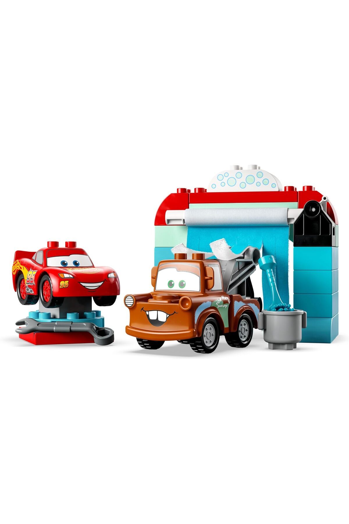 لگو و اسباب بازی های ساخت محور ® DUPLO® | DISNEY PIXAR CARS LIGHTNING MCQUEEN AND MATER'S CAR WASH FUN 10996 29 PIECES از ترکیه LEGO