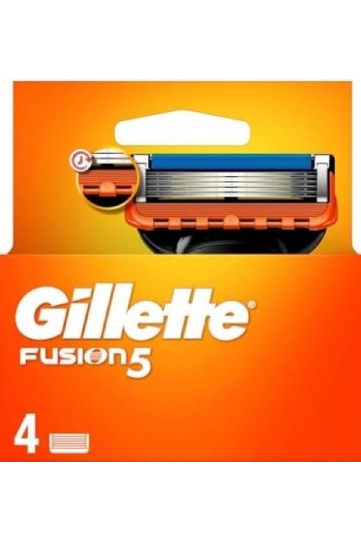 تیغ اصلاح مردانه مدل Fusion 5 بسته 4 عددی ژیلت Gillette