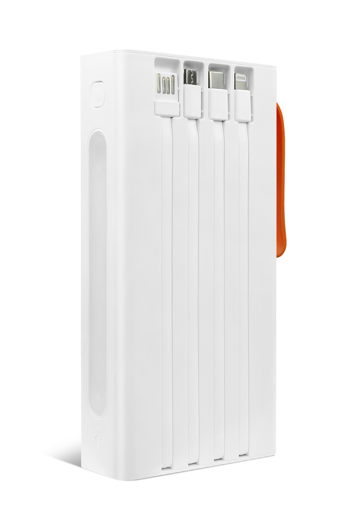 پاوربانک سفید QC30S 30.000 ماه PD 22.5W توکار چراغ قوه ال ای دی شارژ سریع سیمی واقعی اورجینال Powerway