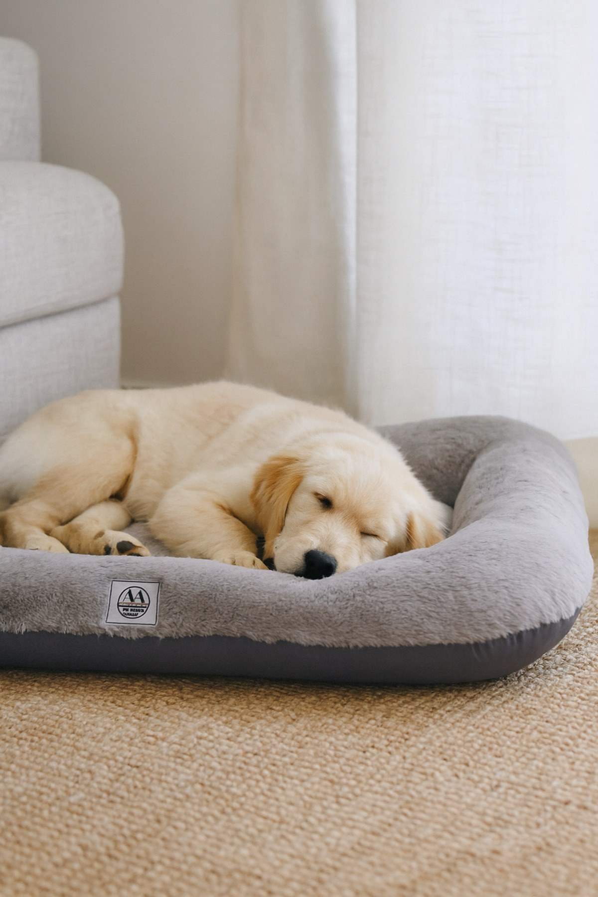 تخت سگ و گربه جانگولیکا پت پروداکتس Jungolica Pet Products Sally، خاکستری، روکش ۱۰۰٪ ضدآب و دوطرفه