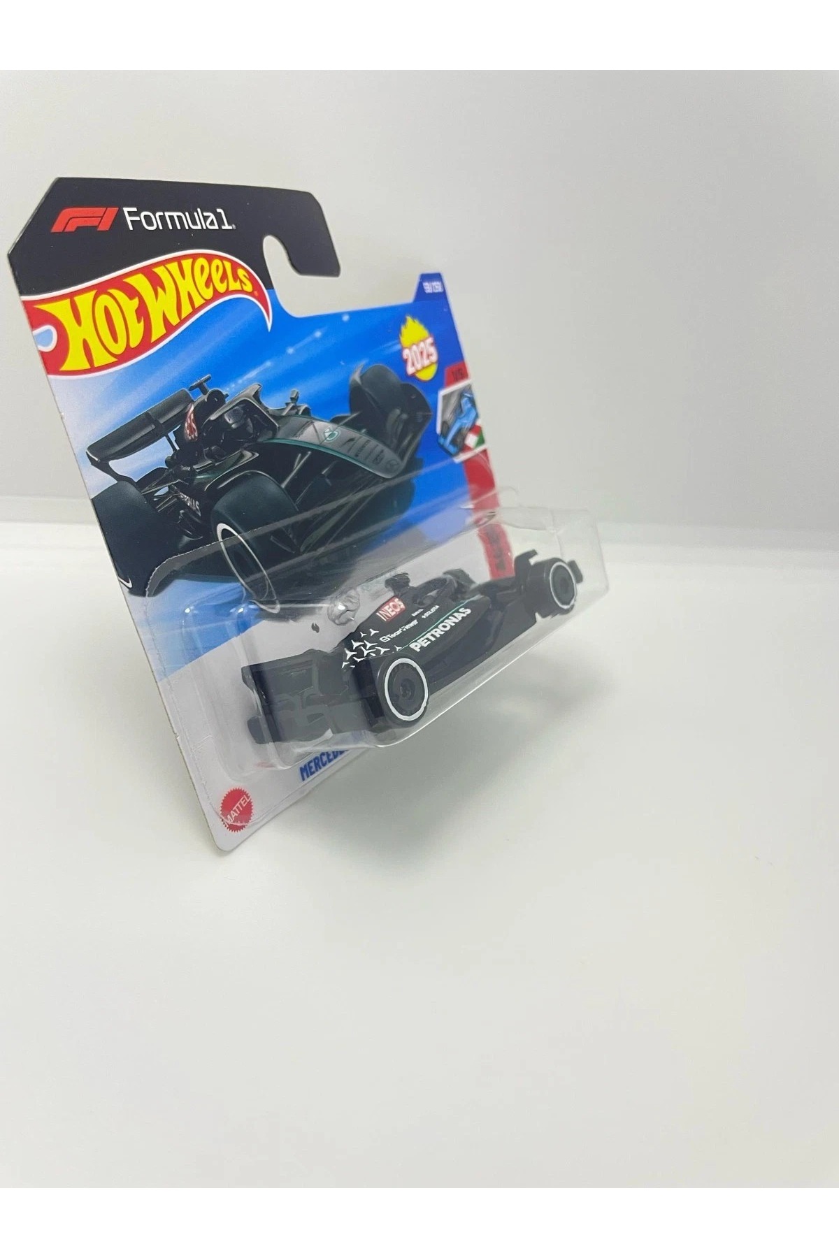ماشین اسباب بازی MERCEDES AMG PETRONAS FORMULA 1 RACING TROUP کارت کوتاه 1: 64 2025 سری ACES هات ویلز اورجینال HOT WHEELS