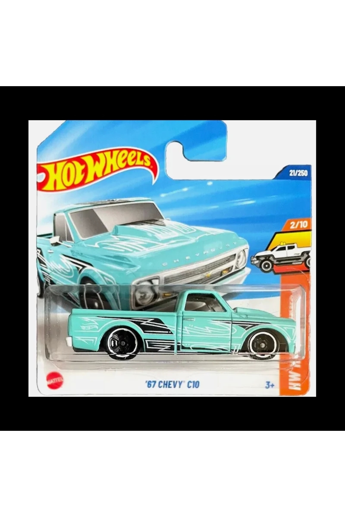 ماشین اسباب بازی های SINGLE '67 CHEVY C10 HYW74 هات ویلز اورجینال HOT WHEELS