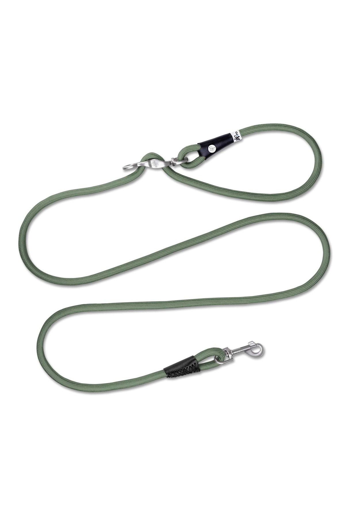 بند قلاده پیاده‌روی سگ کورلی Curli VARIO COMFORT LEASH، قابل تنظیم و ضربه‌گیر، خاکی