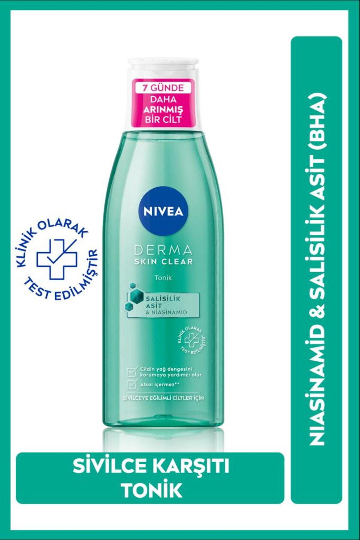 NIVEA پاک کننده ضد جوش پوست دارما با تاثیر پوستی 150 میلی لیتر، تونیک 200 میلی لیتر، کیسه پارچه هدیه