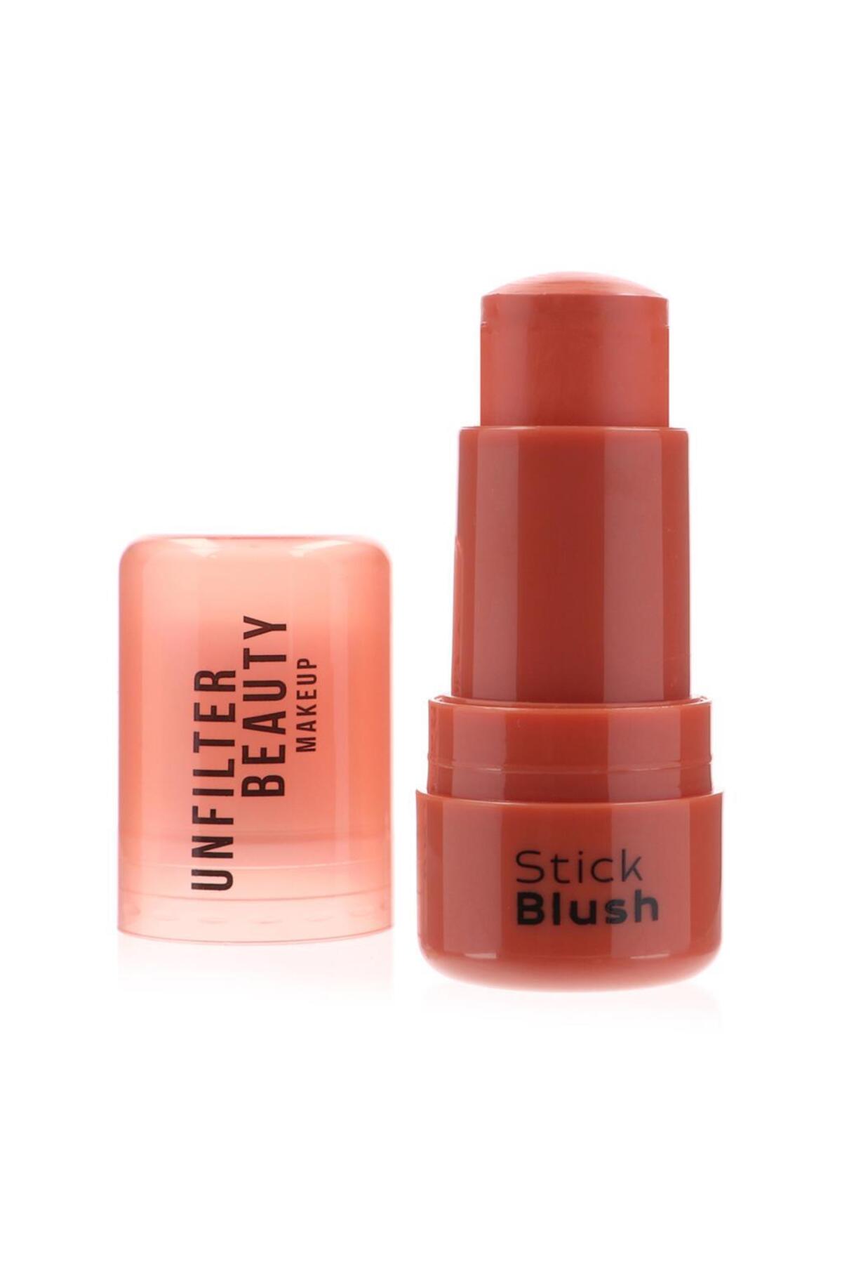 رژگونه استیکی آنفیلتر بیوتی Unfilter Beauty شماره 22 Peachful، قرمز