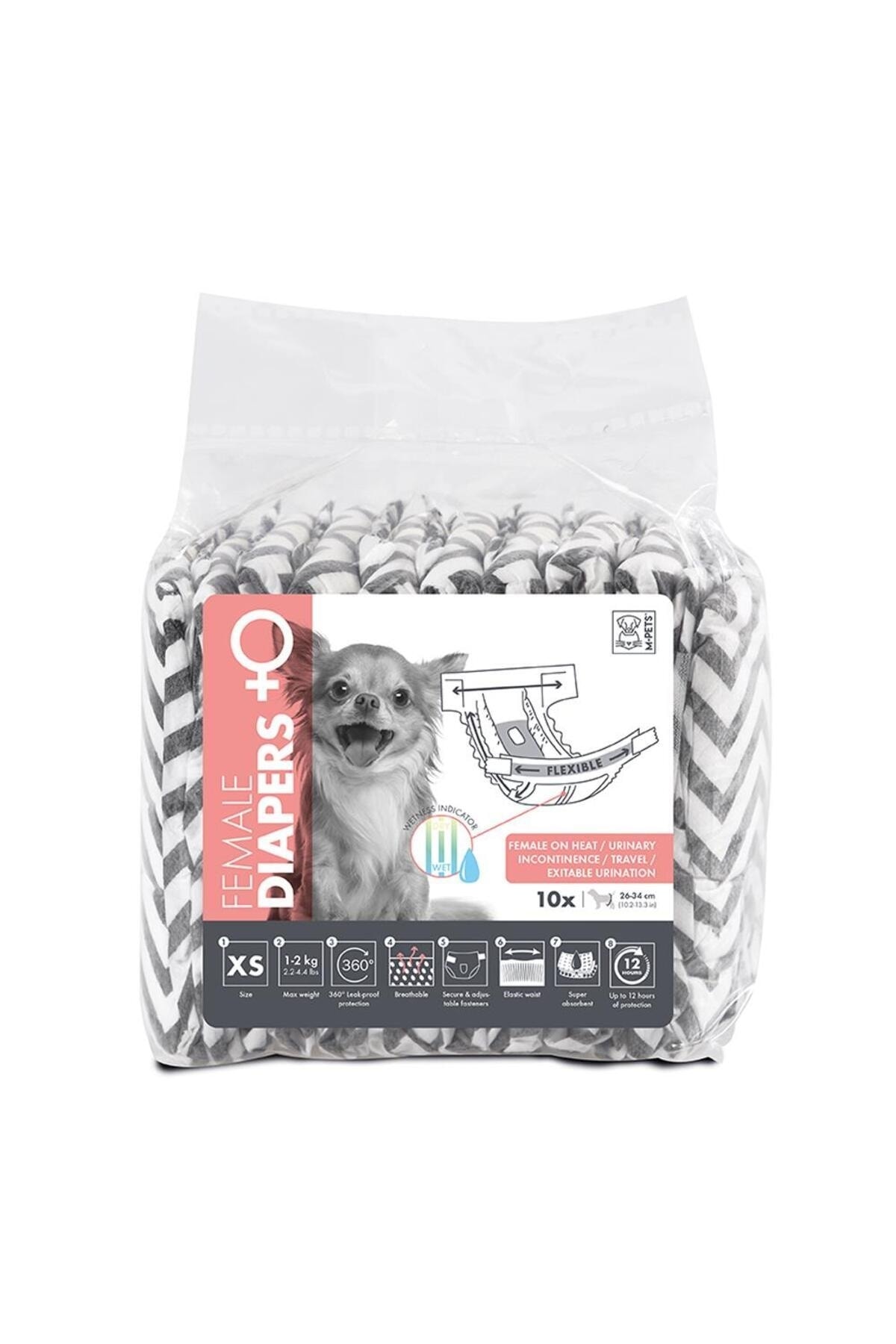 پوشک شلواری سگ ماده سایز XS ام‌پتس M-PETS