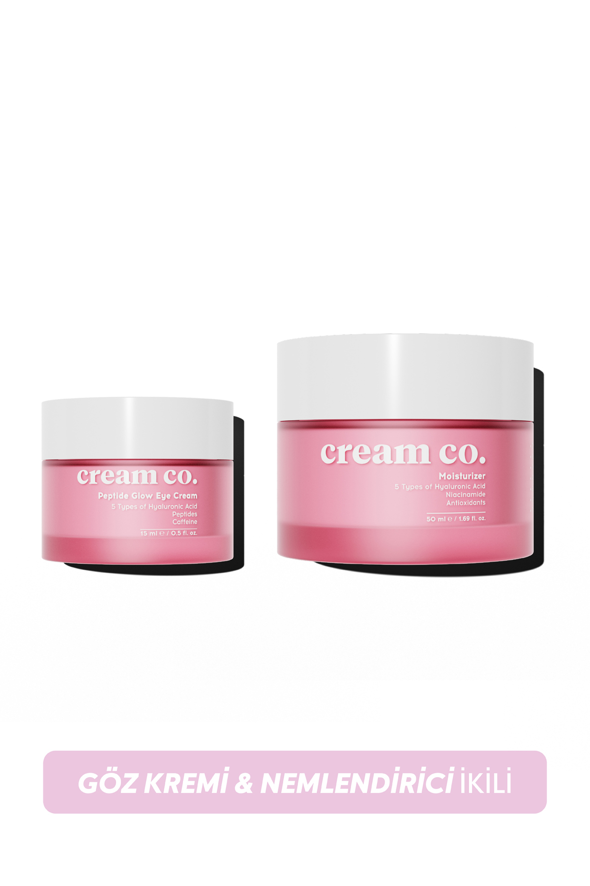 ست مراقبت پوست اکولایزر رنگ روشن کننده ضد چروک بر پایه آب کرم مرطوب دور چشم Cream Co.
