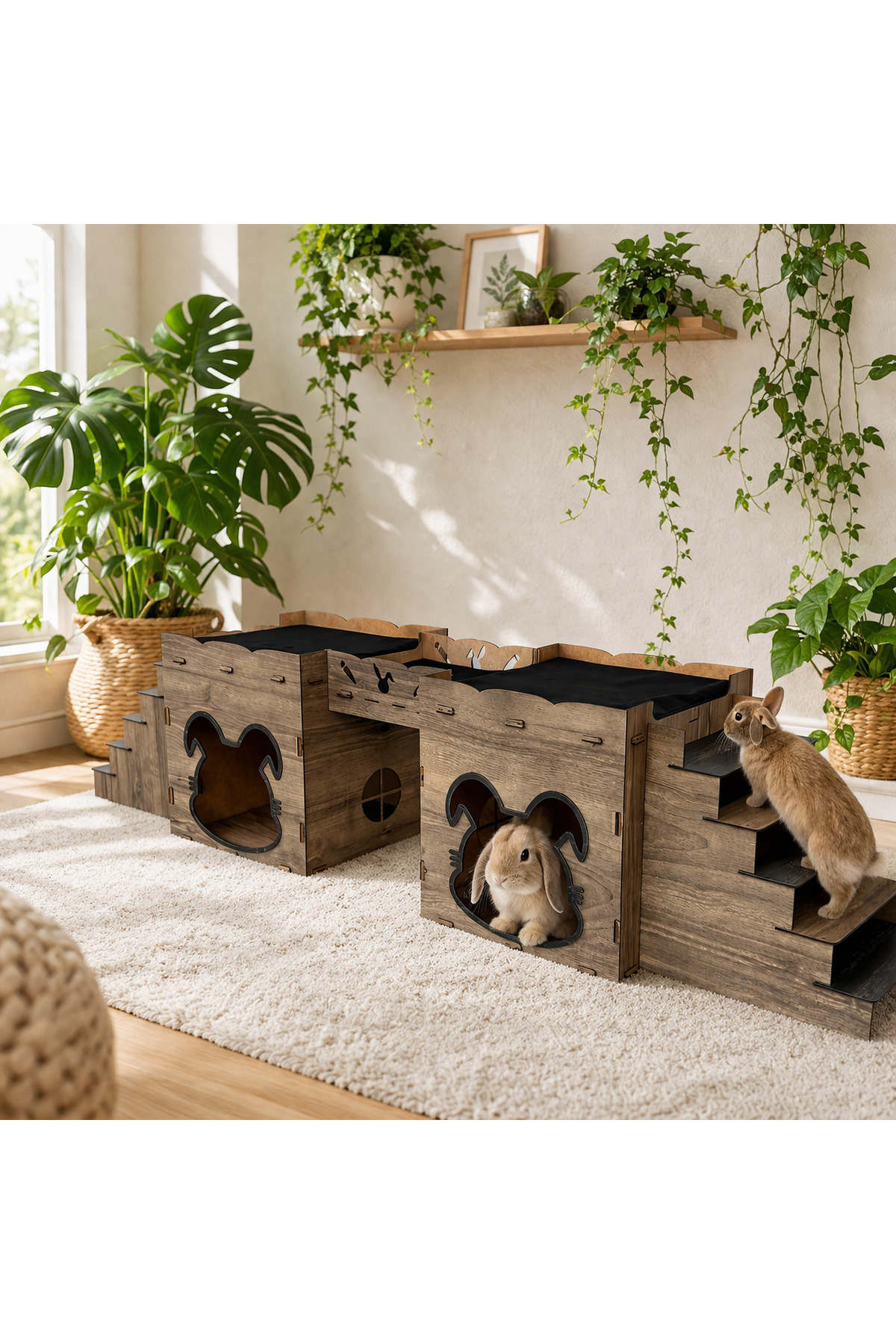 خانه و محوطه بازی خرگوش سِوِنتین دیزاین Seventeen Design کرم