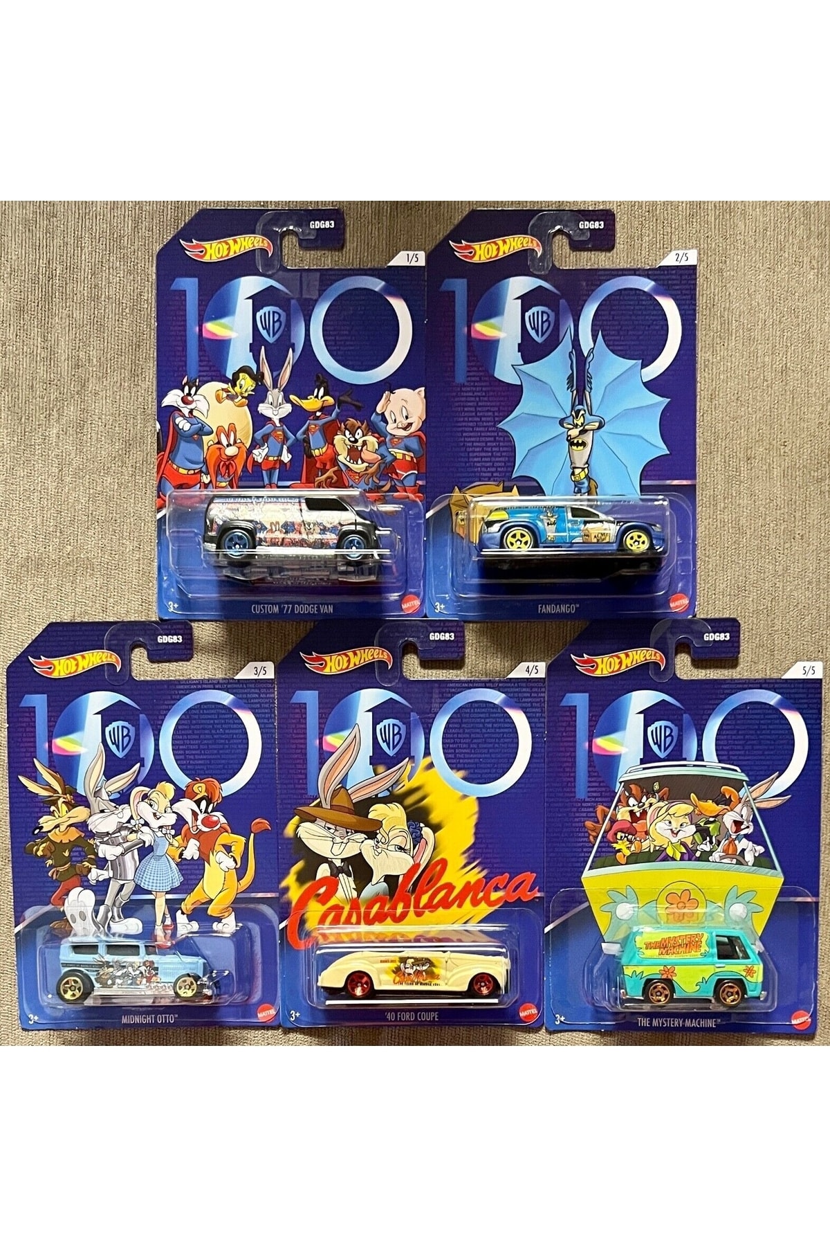 ماشین اسباب بازی LOONEY TUNES 2023 ENTERTAINMENT SERIES HVM73 از ترکیه HOT WHEELS