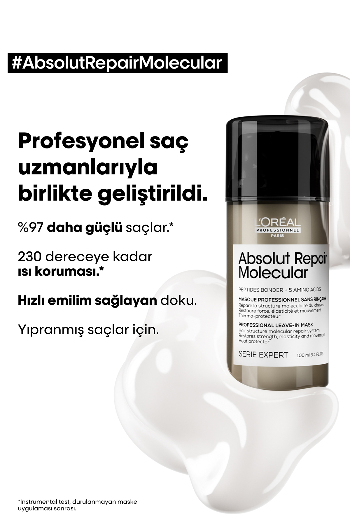 L'oreal Professionnel ماسک مولکولی ترمیم کننده موهای خسته شده 100 میلی لیتر
