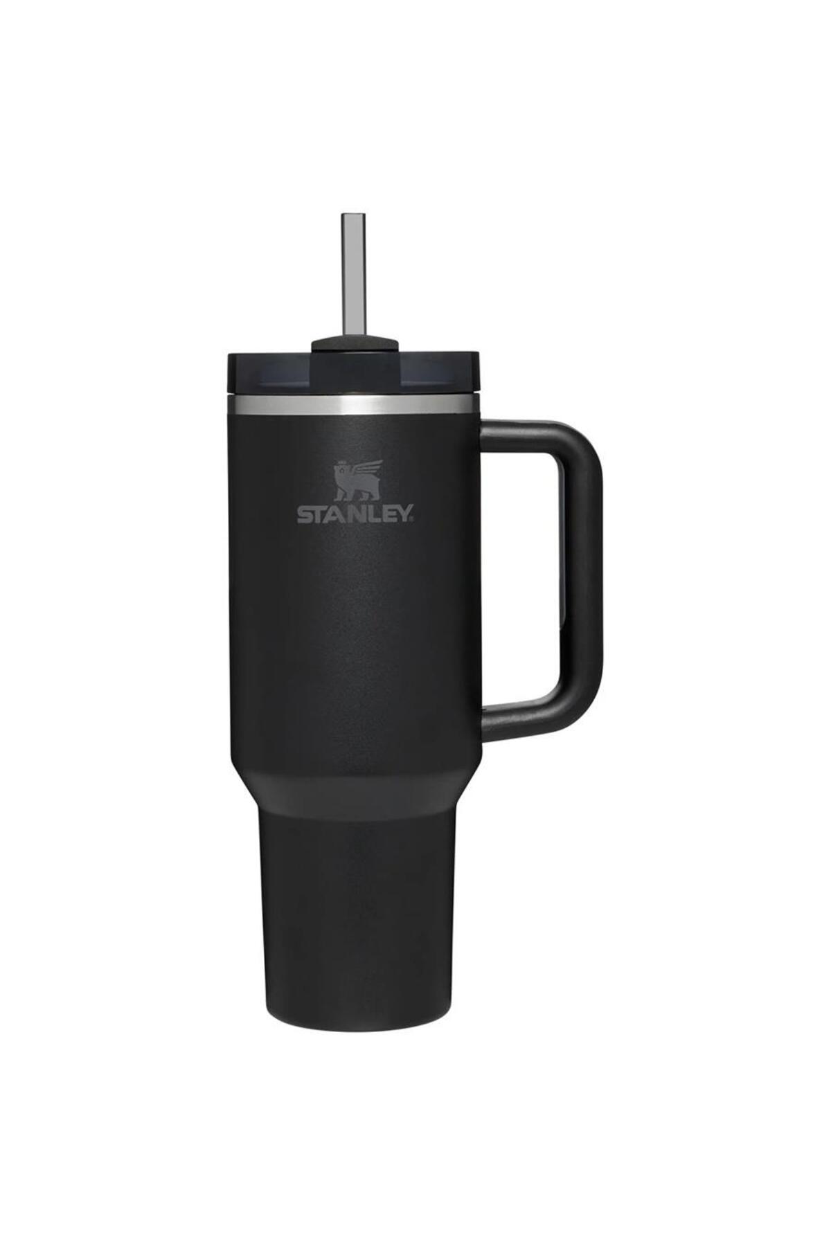 فلاسک 10 11673 007 QUENCHER قمقمه فولادی 1.18 لیتری با نی مشکی اورجینال Stanley