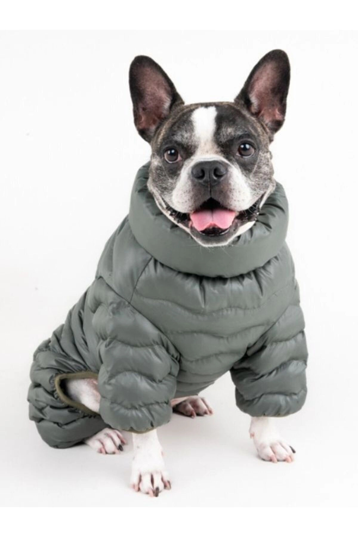 کاپشن سگ پوپیا Puppia مدل Wavy Puffer Suit، خاکی