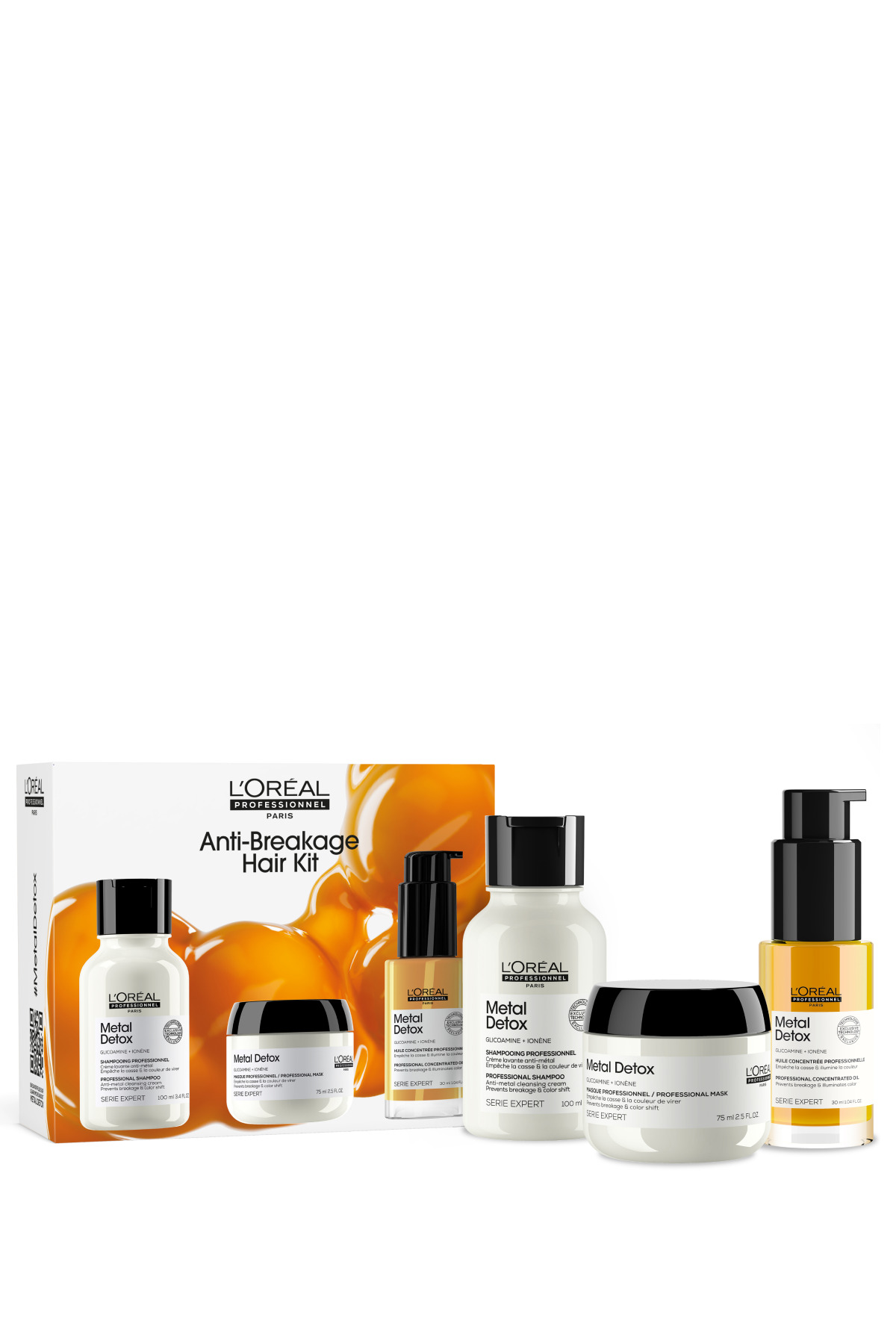 شامپو مردانه و زنانه LOREAL PROFESSIONAL SERIE EXPERT METAL DETOX MINI DUO کیت 100+75+30 میل L'oreal Professionnel