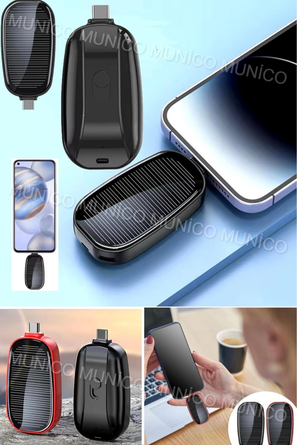 پاوربانک شارژر آیفون با انرژی خورشیدی BMW KEY APPEARANCE برای گوشی های موبایل کیفیت اورجینال Genel Markalar