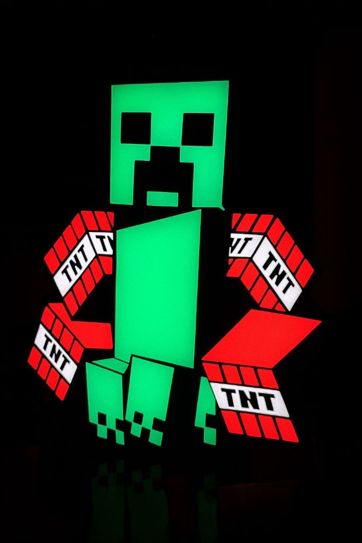 چراغ رومیزی و خواب MINECRAFT CREEPER DESIGN NIGHT LIGHT MEK