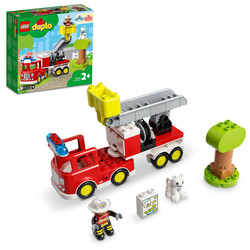 مجموعه ساختنی کامیون آتش‌نشانی لگو LEGO DUPLO مدل 10969، ۲۱ قطعه، مناسب ۲ سال به بالا