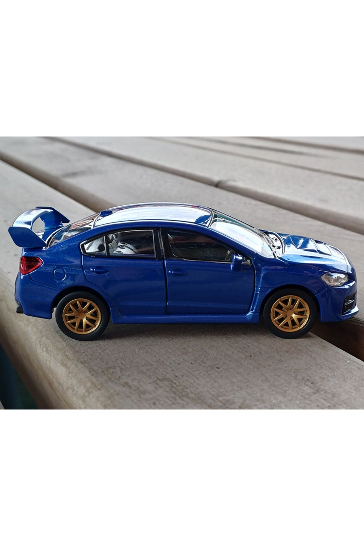 مدل خودرو خودروی فلزی دارای مجوز سوبارو WRX STI کشش و رها کردن 1:34 43693D BLUE اورجینال WELLY