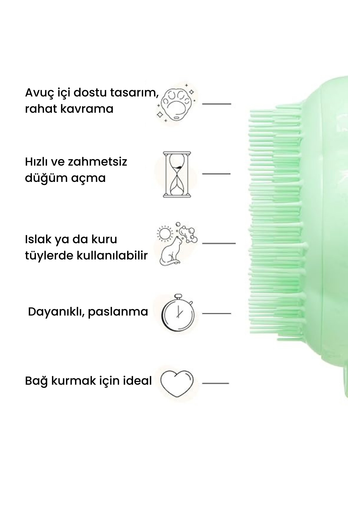 برس نظافت گربه تنگل تییزر Tangle Teezer، سبز