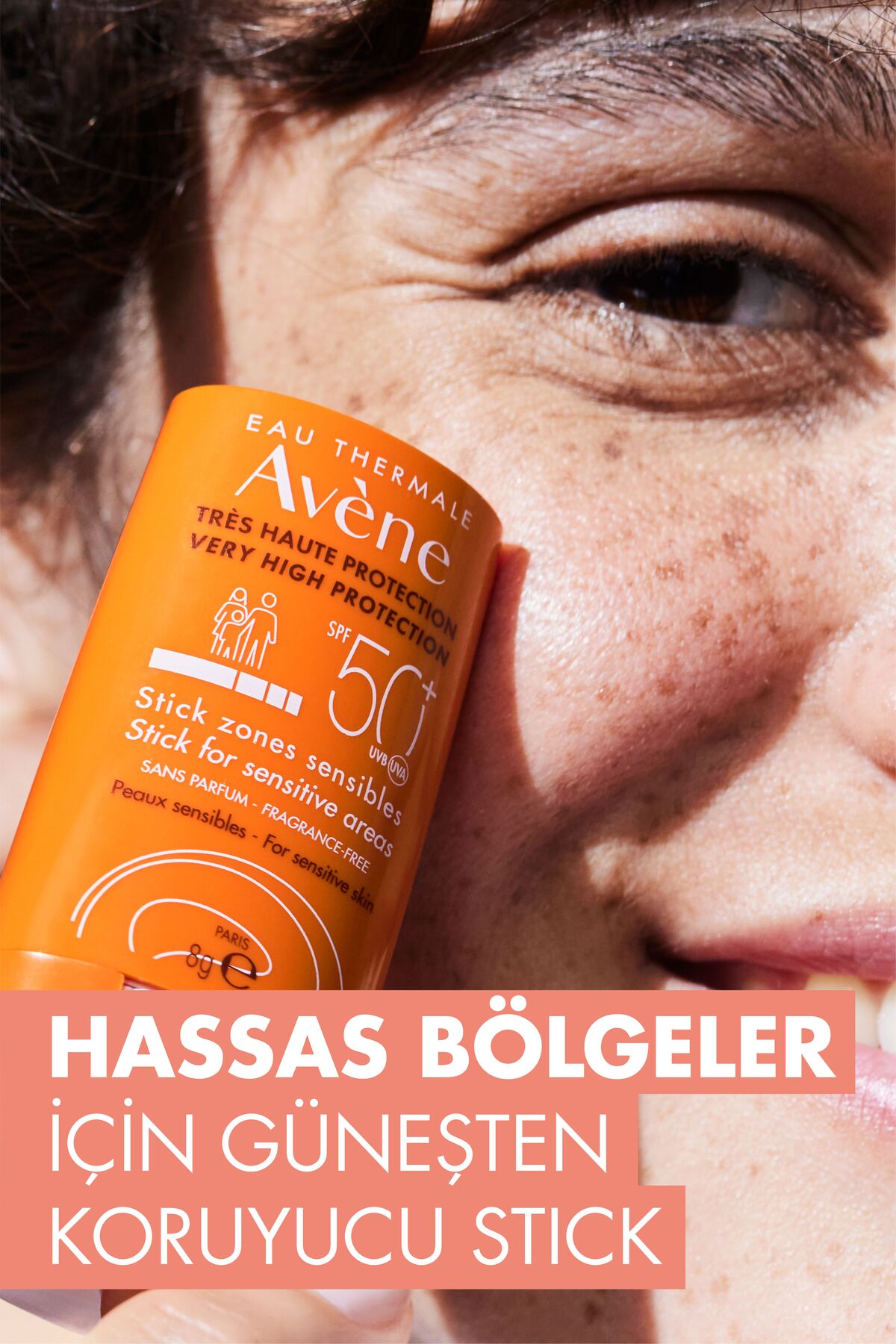 ست مراقبت پوست SPF 50+ CREAM SUN 8GR + آب حرارتی 50 میل آرامش بخش Avene