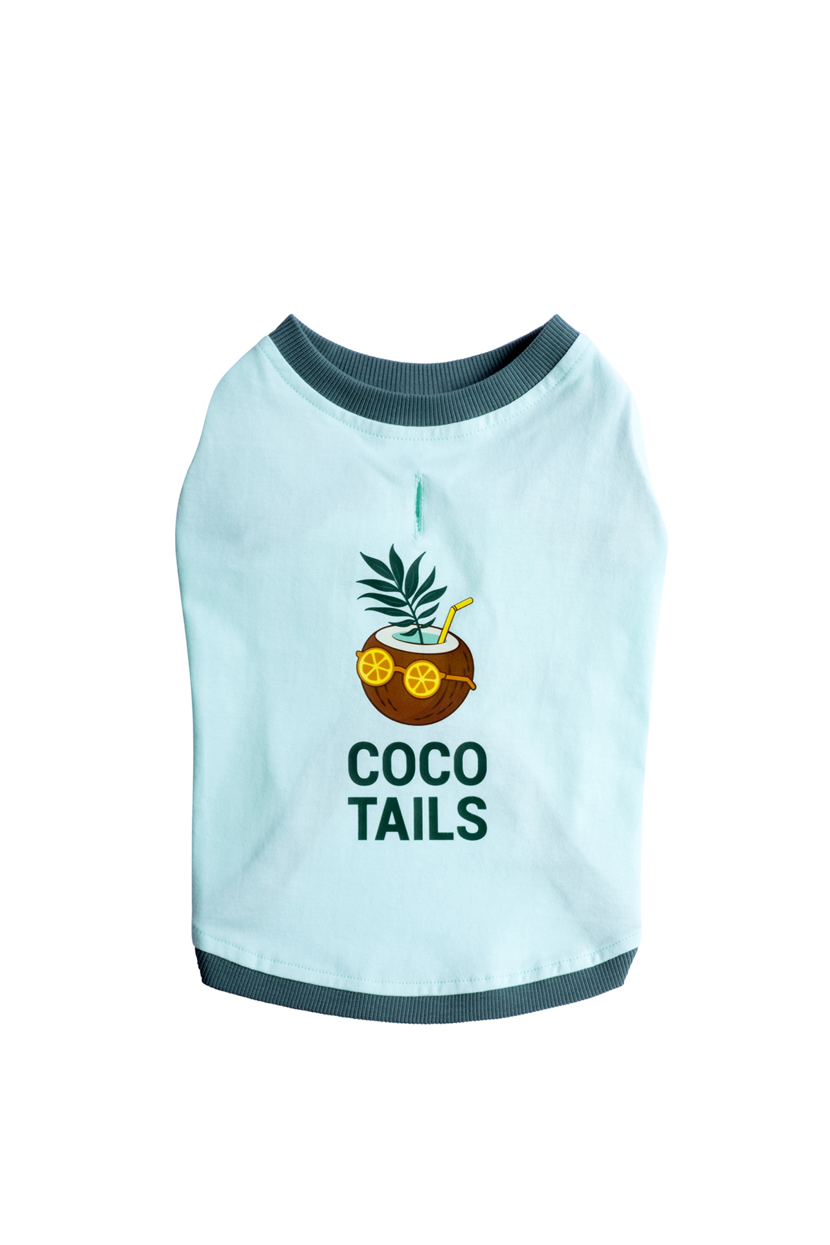 تی‌شرت نخی سگ فورامور fouramour «Coco Tails» سبز آبی