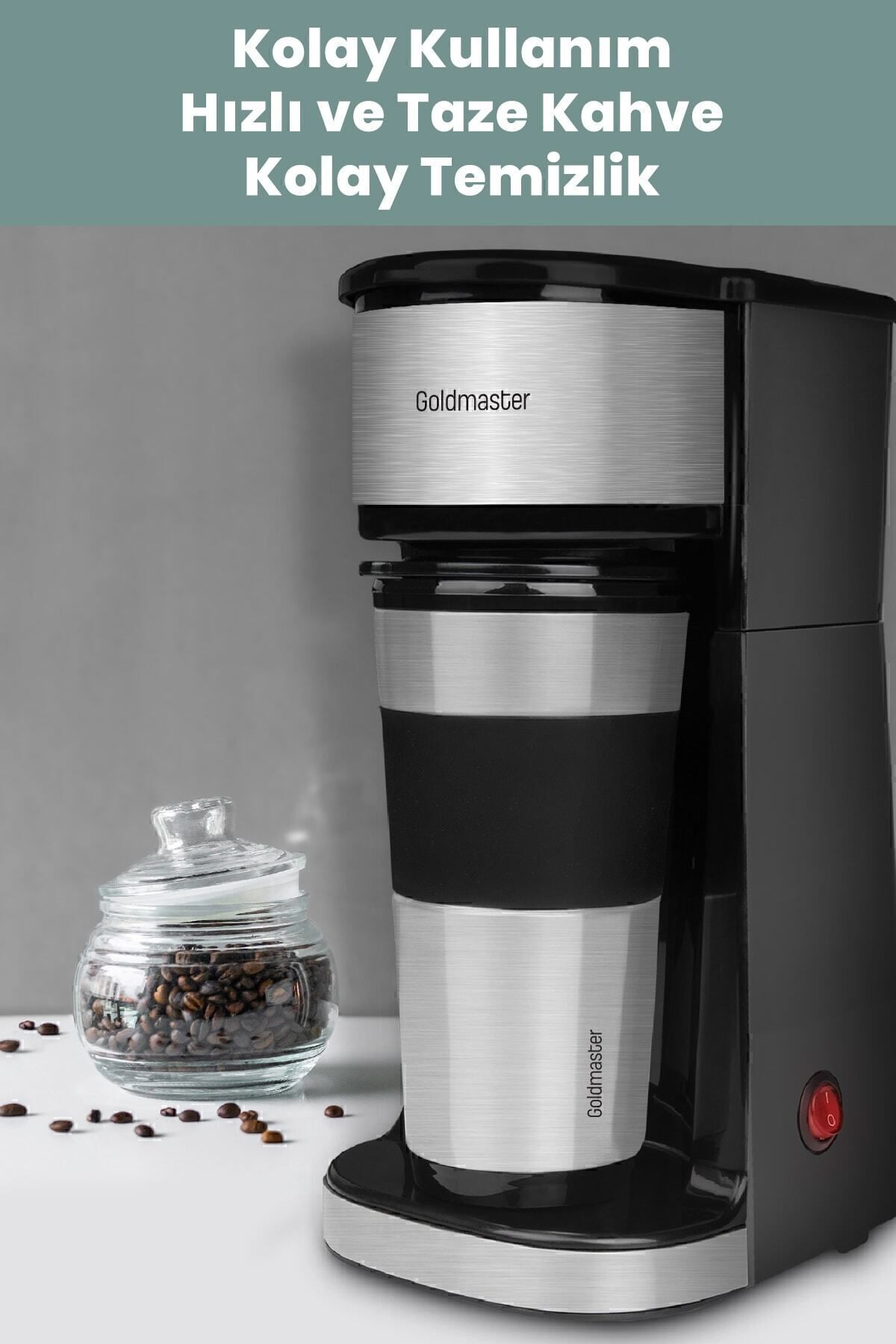 قهوه ساز فیلتری فیلتر شخصی MAGIC COFFEE با فنجان قمقمه IN 6310 اورجینال GoldMaster