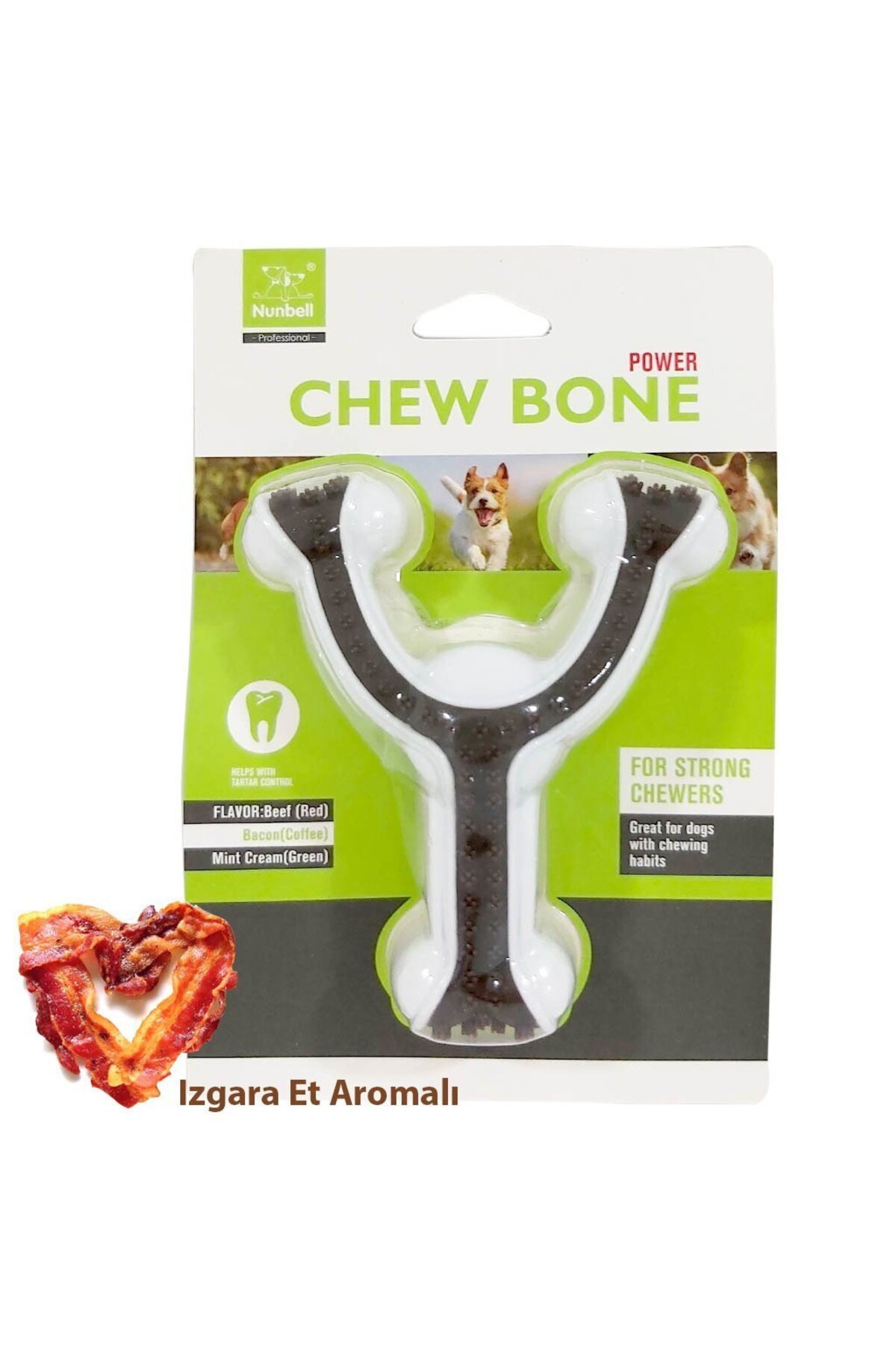 اسباب‌بازی سگ استخوان چنگالی سایز L نانبل Nunbell NBWJ1188 چندرنگ
