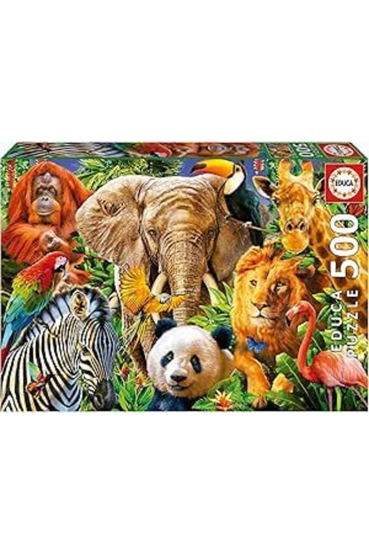 پازل کلاژ حیوانات وحشی 500 قطعه EDUCA 19550 از ترکیه Educa Puzzle