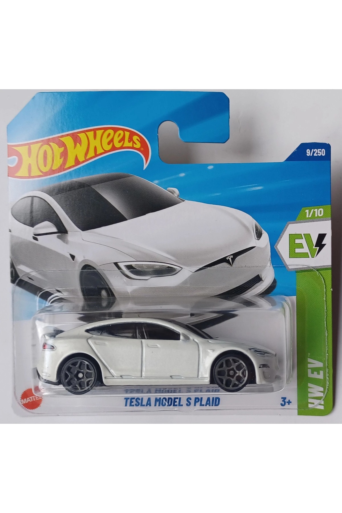 ماشین اسباب بازی کلکسیونی مقیاس 1:64 تسلا مدل S سفید شطرنجی 2025 1 10 از ترکیه HOT WHEELS