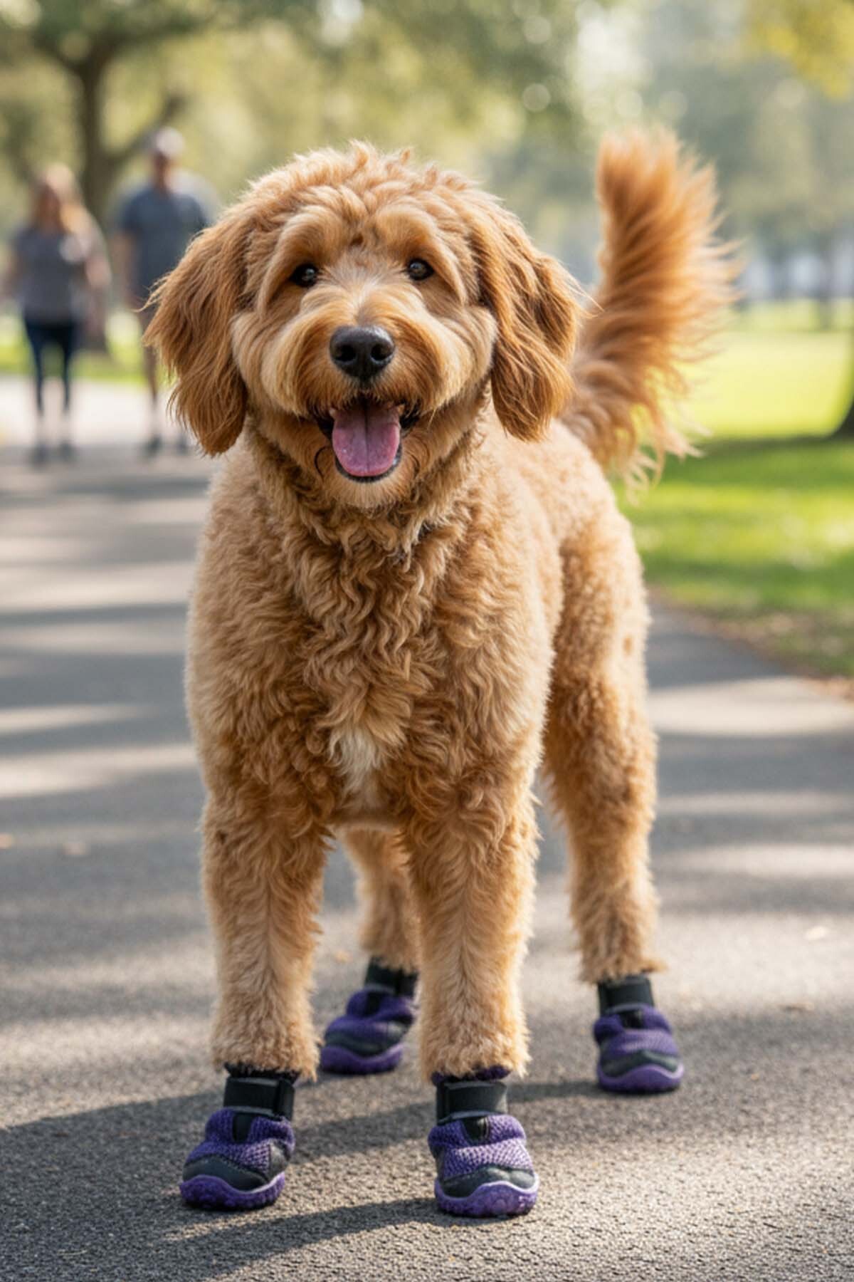 کفش تابستانی سگ پاوپرینتس PawPrints AirMesh با بست چسبی و زیره لاستیکی ضدلغزش، بنفش