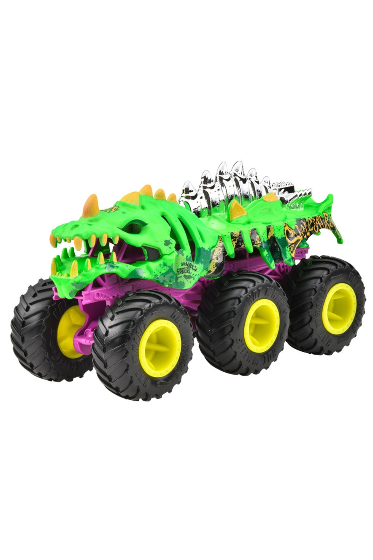 ماشین اسباب بازی MONSTER TRUCKS CARS SKELESAURUS JCH42 هات ویلز اورجینال HOT WHEELS