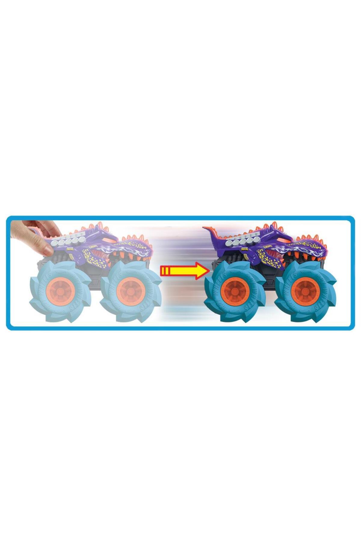 ماشین اسباب بازی کامیون های هیولا 1:43 چک قطره GVK37 GVK39 هات ویلز اورجینال HOT WHEELS