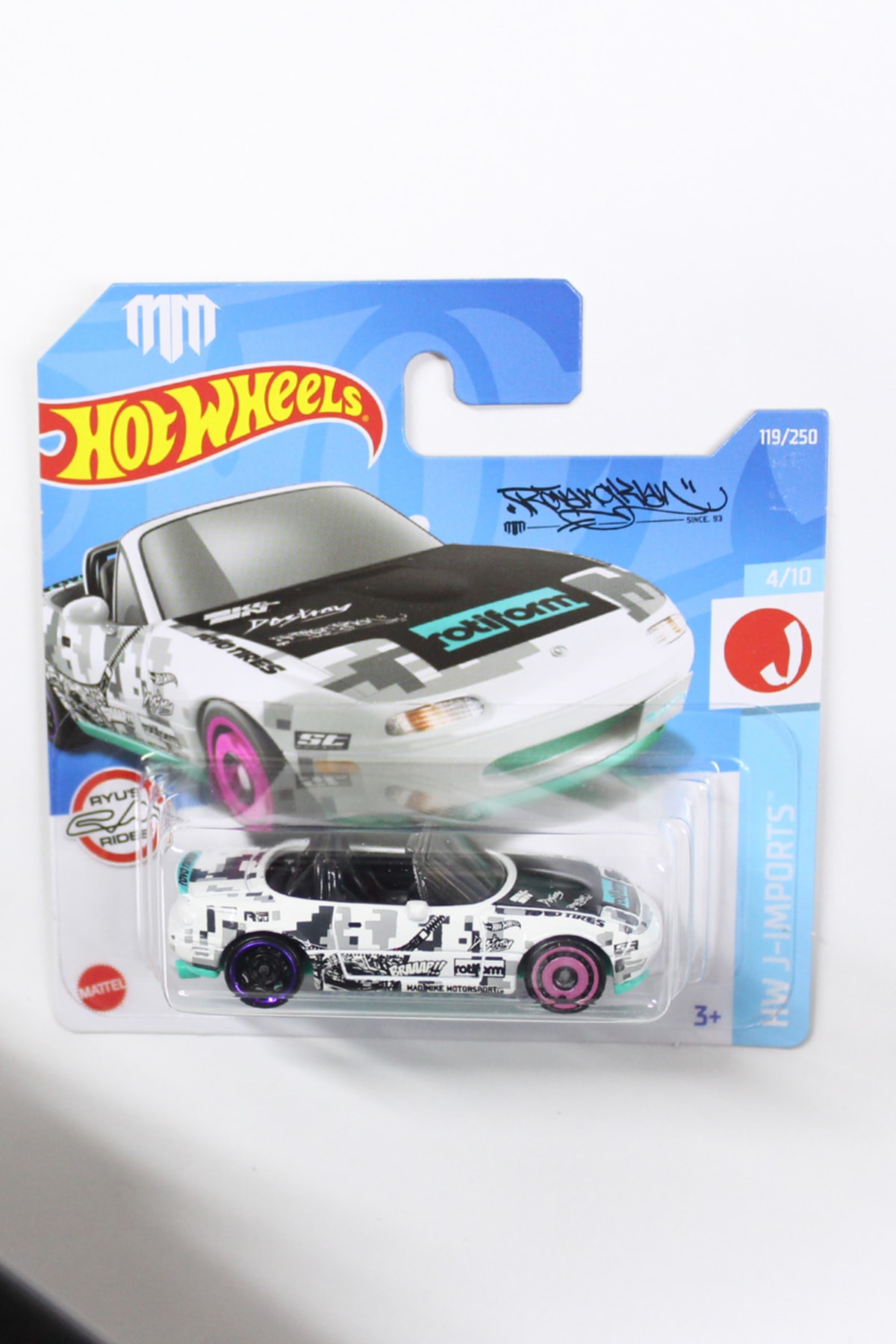 ماشین اسباب بازی HW J IMPORTS 91 MAZDA MX 5 MIATA هات ویلز اورجینال HOT WHEELS