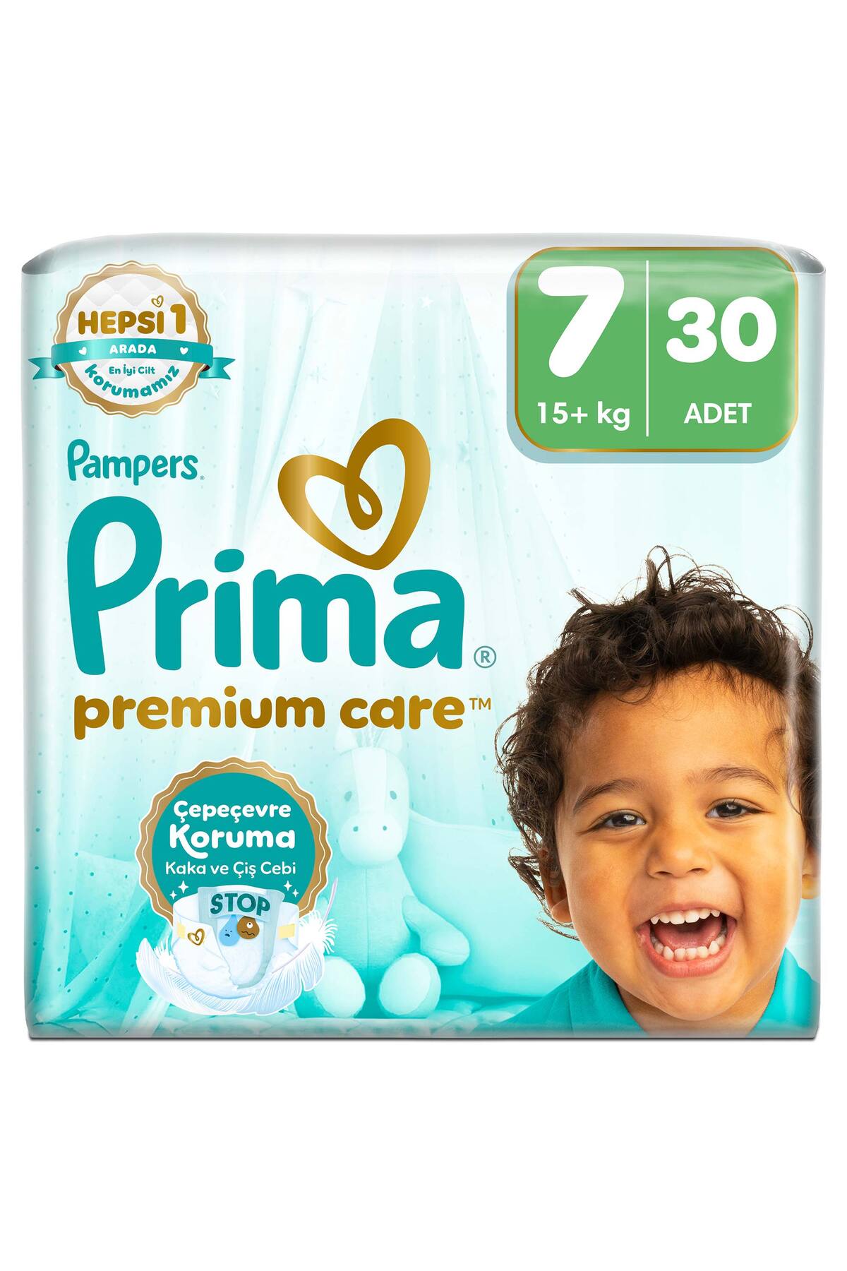 پوشک بچه اندازه CARE PREMIUM: 7 15+ کیلوگرم XXX بزرگ 30 تکه ECONOMIC PK اورجینال Prima