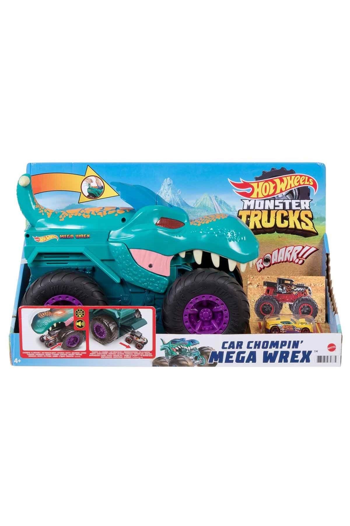 ماشین اسباب بازی MONSTER TRUCKS CAR EATER MEGA WREX GYL13 HOT WHEELS