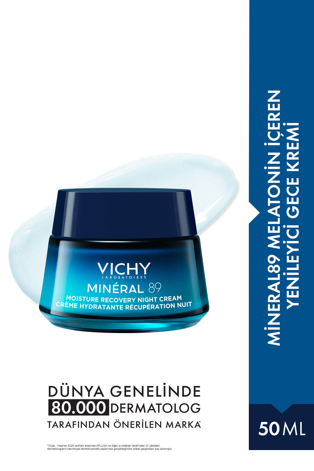 کرم صورت شب تجدید کننده با مینرال 89 ملاتونین Vichy