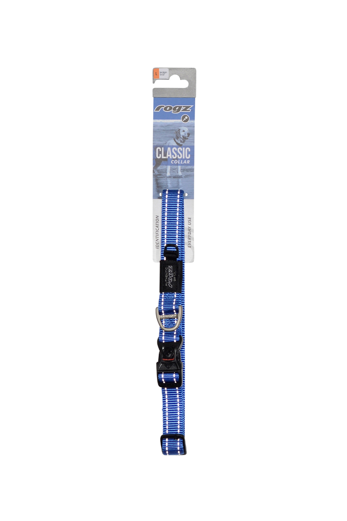 قلاده گردنی سگ Utility Collar روگز Rogz، آبی، مدل 730-HB06-B