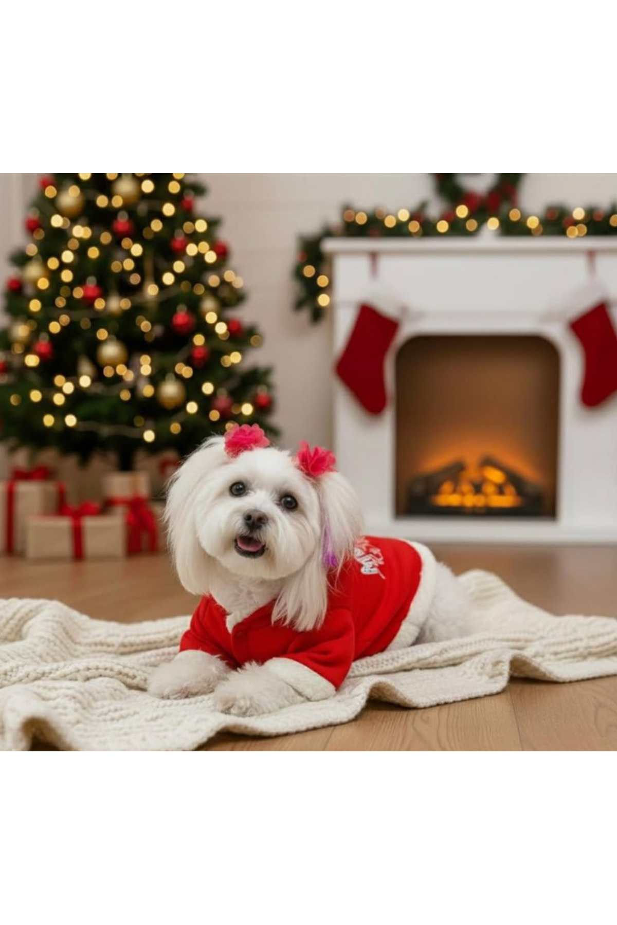 لباس کریسمس سگ و گربه بادی استور Buddy Store مدل bsMerryChristmas، چندرنگ