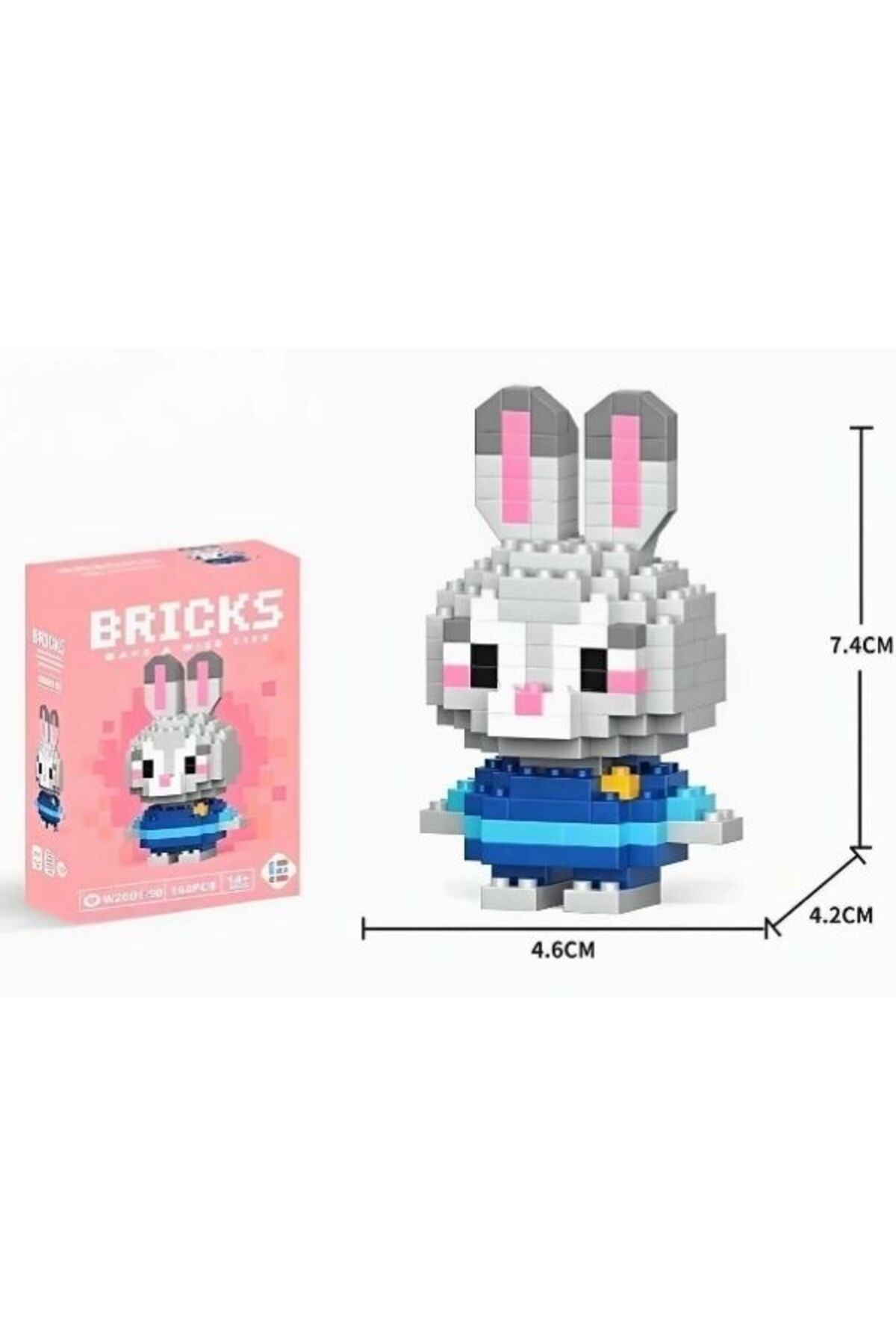 پازل سه بعدی BRICKS JUDY HOPPS RABBIT MINI LEGO اره منبت کاری مویی sağlıkçı shopping trend aksesuar