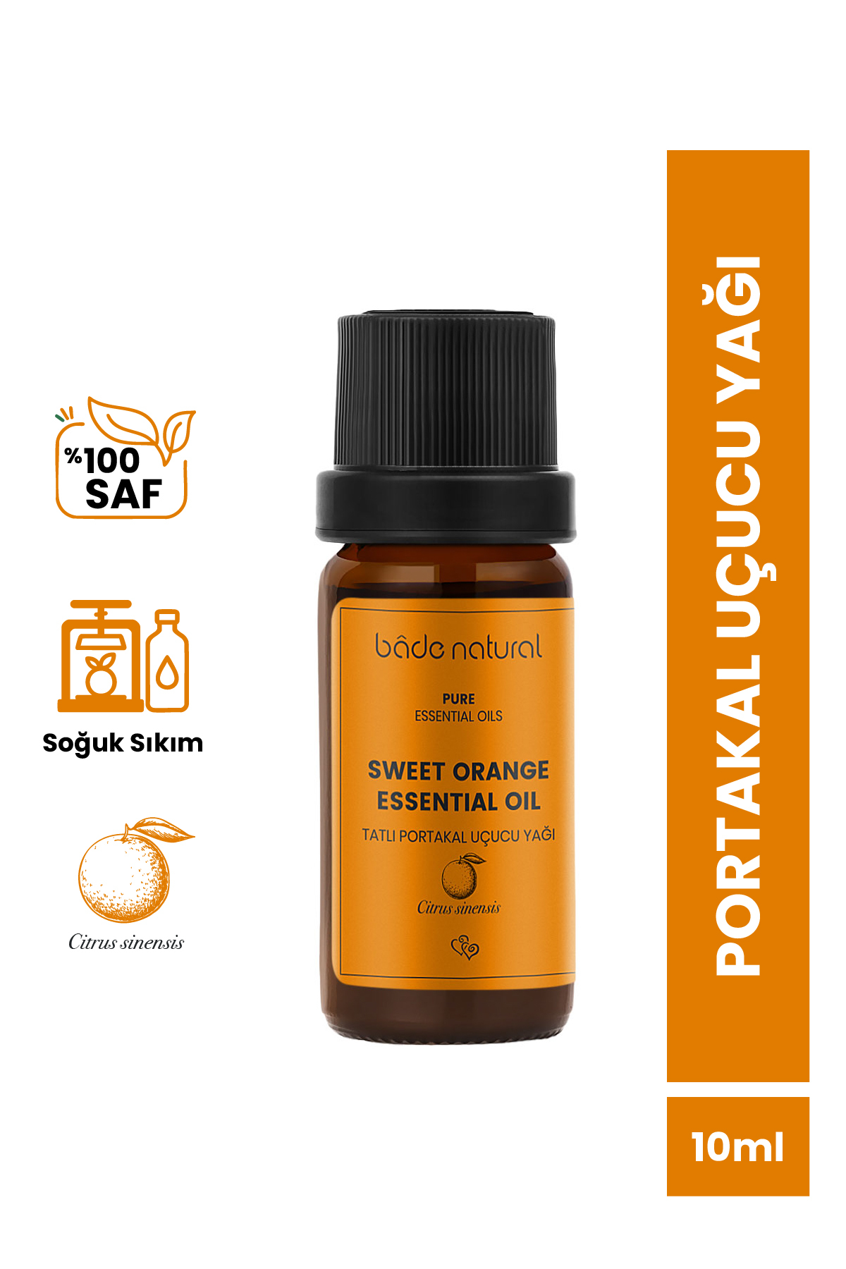 روغن مراقبتی پرتقال طبیعی 100% خالص 10 میلی لیتر بادا ناتورال Bade Natural