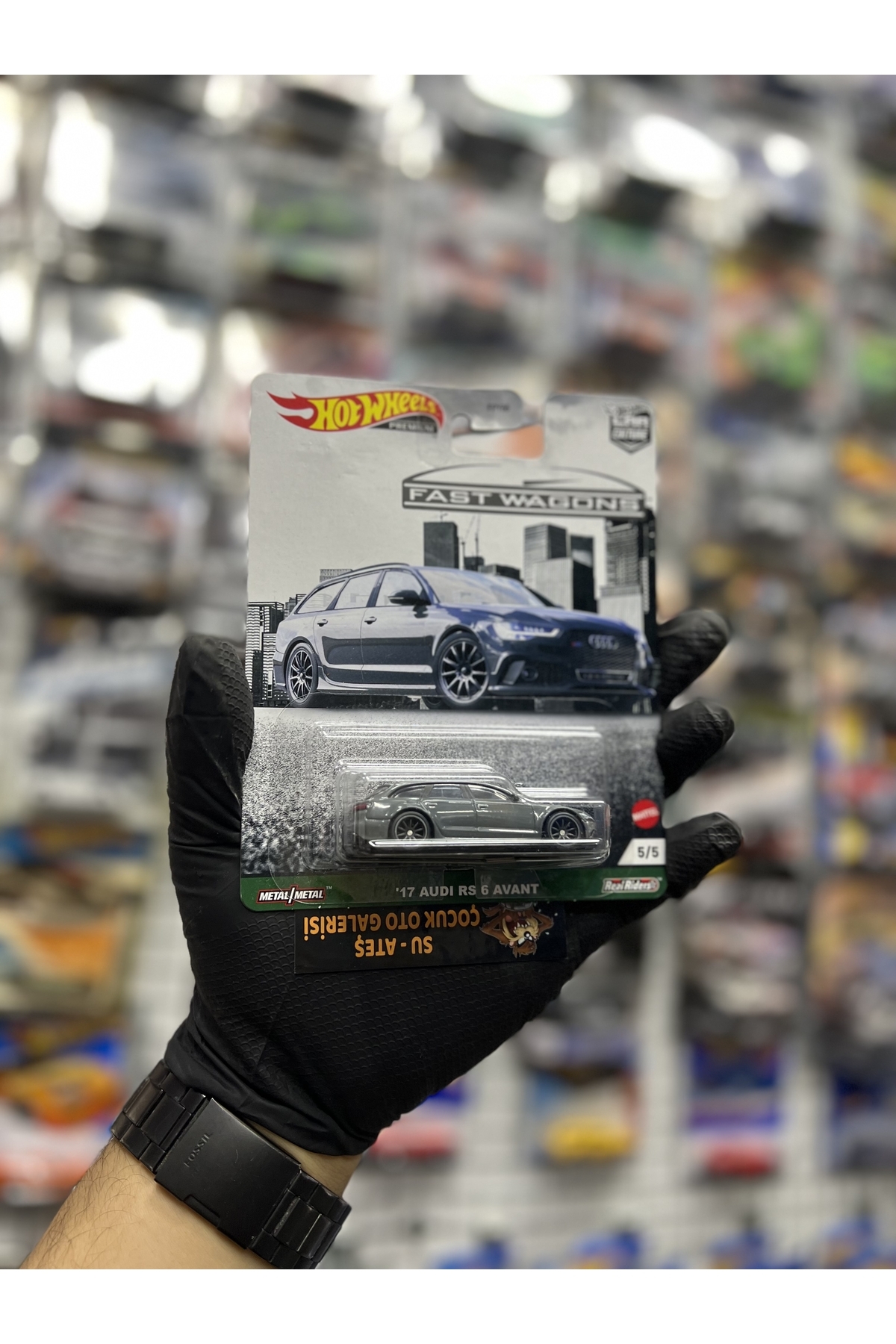 ماشین اسباب بازی '17 AUDI RS 6 AVANT 1.64 PREMIUM از ترکیه HOT WHEELS