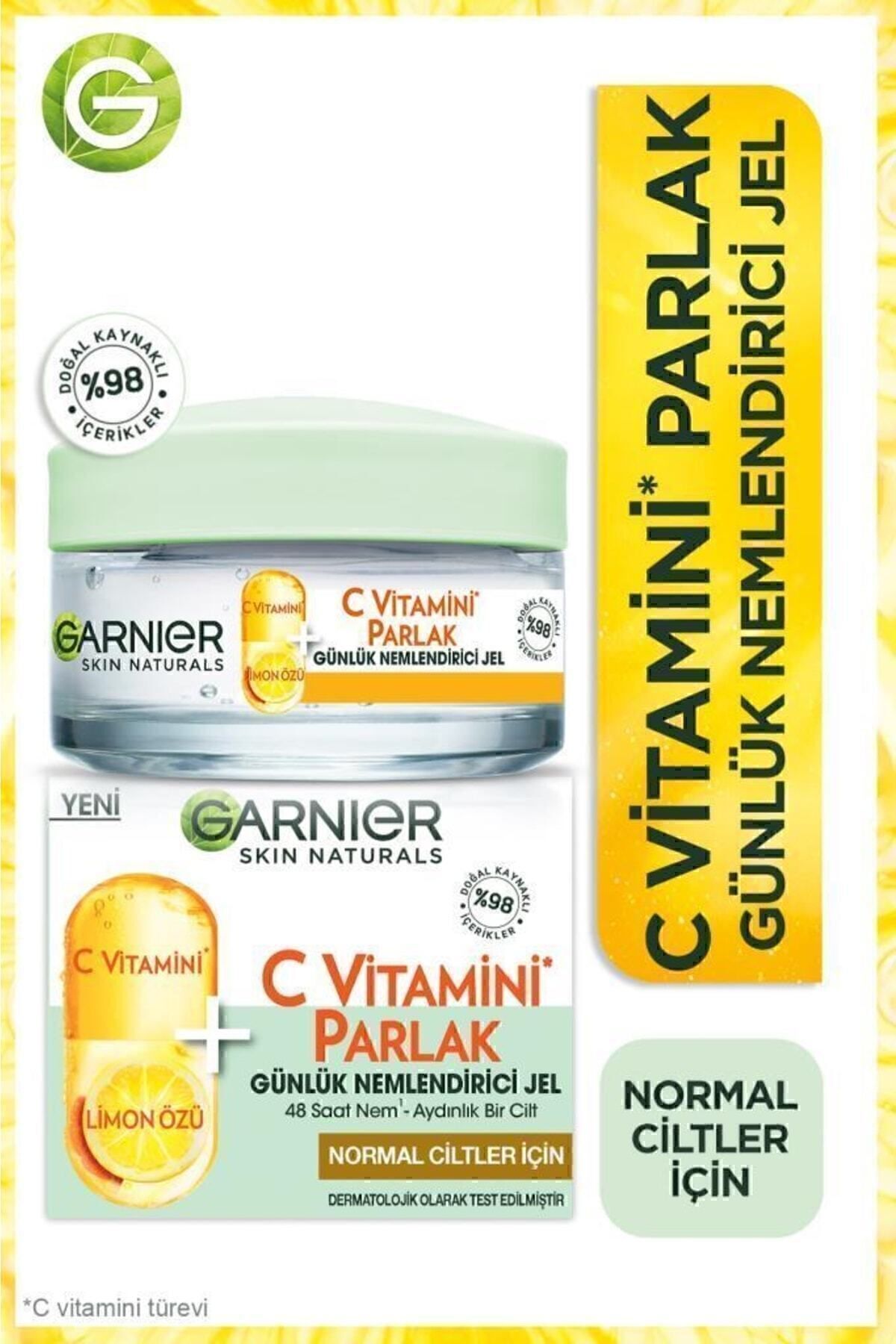 ست مراقبت پوست سرم ویتامین C نیازینامید + اسید سالیسیلیک کرم مرطوب کننده لیمو X2 Garnier