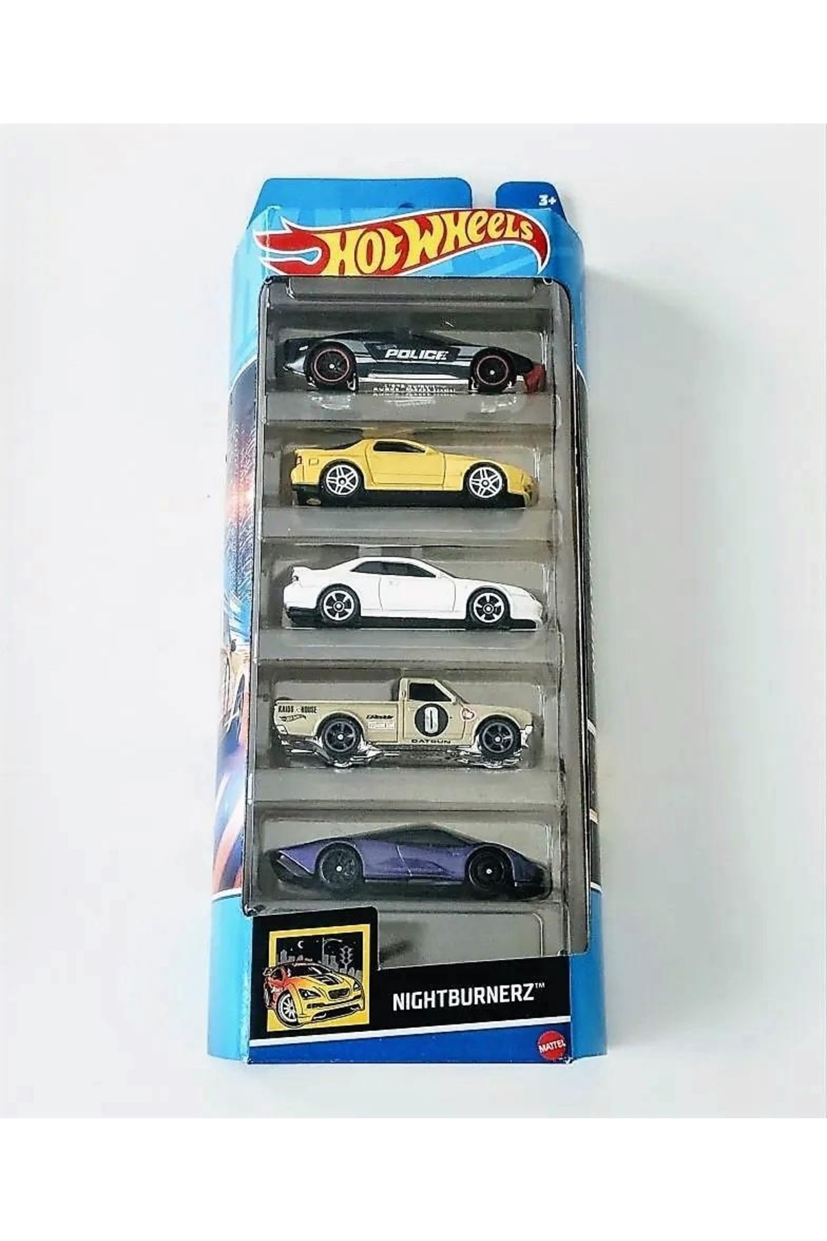 ماشین اسباب بازی 1806 5 قطعه مجموعه NIGHTBURNERZ HFV93 هات ویلز اورجینال HOT WHEELS