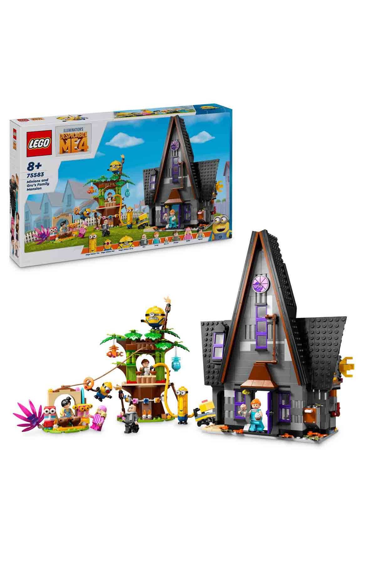لگو و اسباب بازی های ساخت محور DESPICABLE ME 4 MINIONS AND GRU'S FAMILY MANSION 75583 – برای کودکان 8 سال به بالا اورجینال LEGO