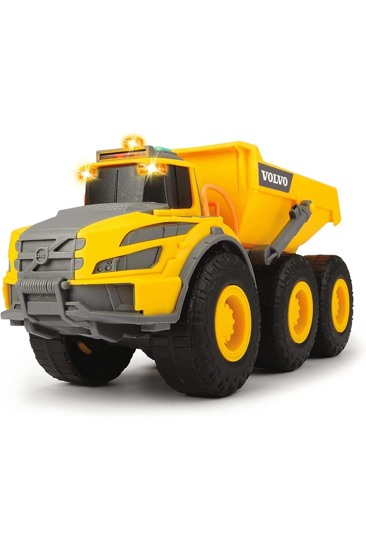 مدل خودرو کامیون حامل ولوو دارای مجوز DICKIE با مفصلی صدا و سبک ARTICULATED HAULER اورجینال Genel Markalar