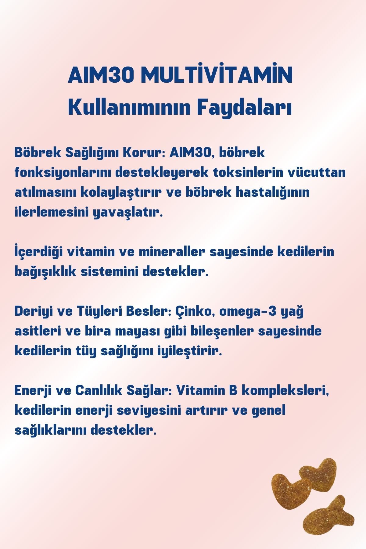 مکمل مولتی‌ویتامین و مواد معدنی گربه A30، ایم۳۰ AIM30، پودری با طعم ماهی
