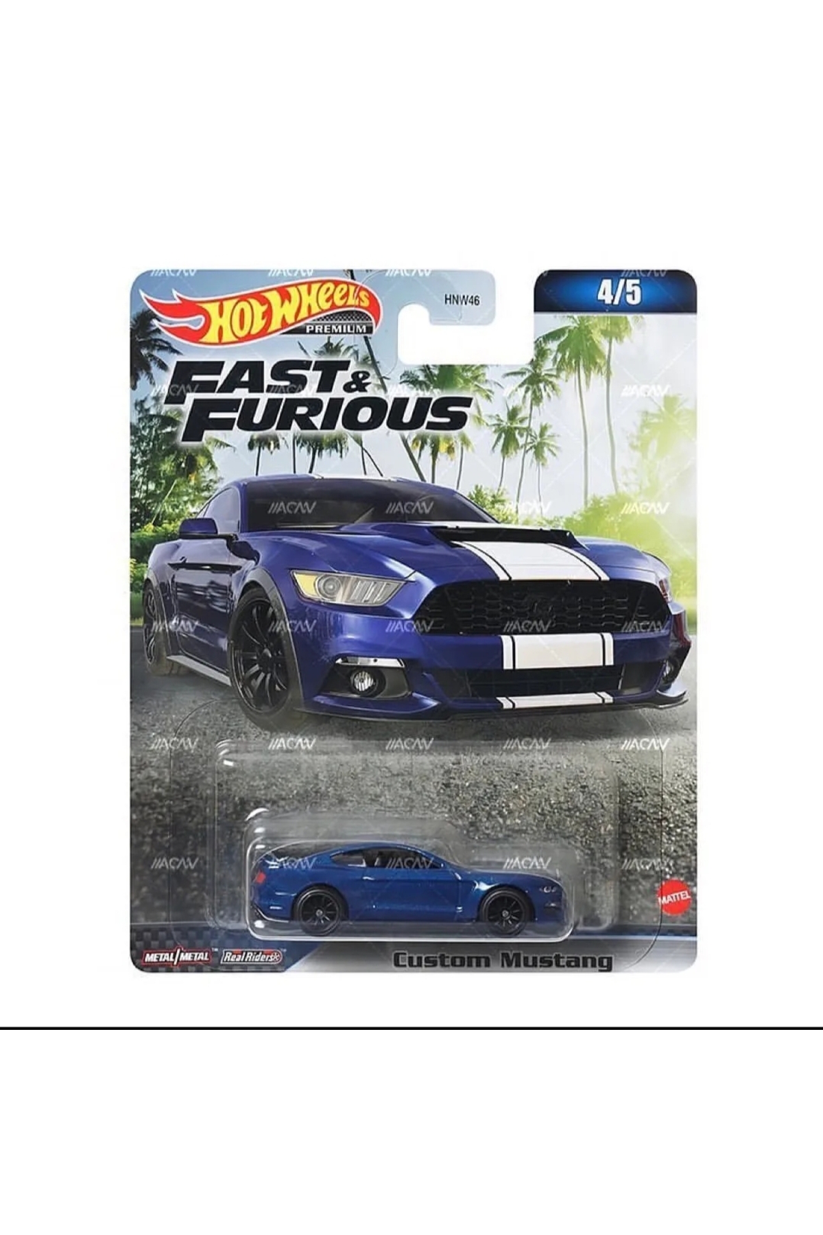 ماشین اسباب بازی ماتل پرمیوم فست و خشمگین سفارشی فورد موستانگ تکی از ترکیه HOT WHEELS