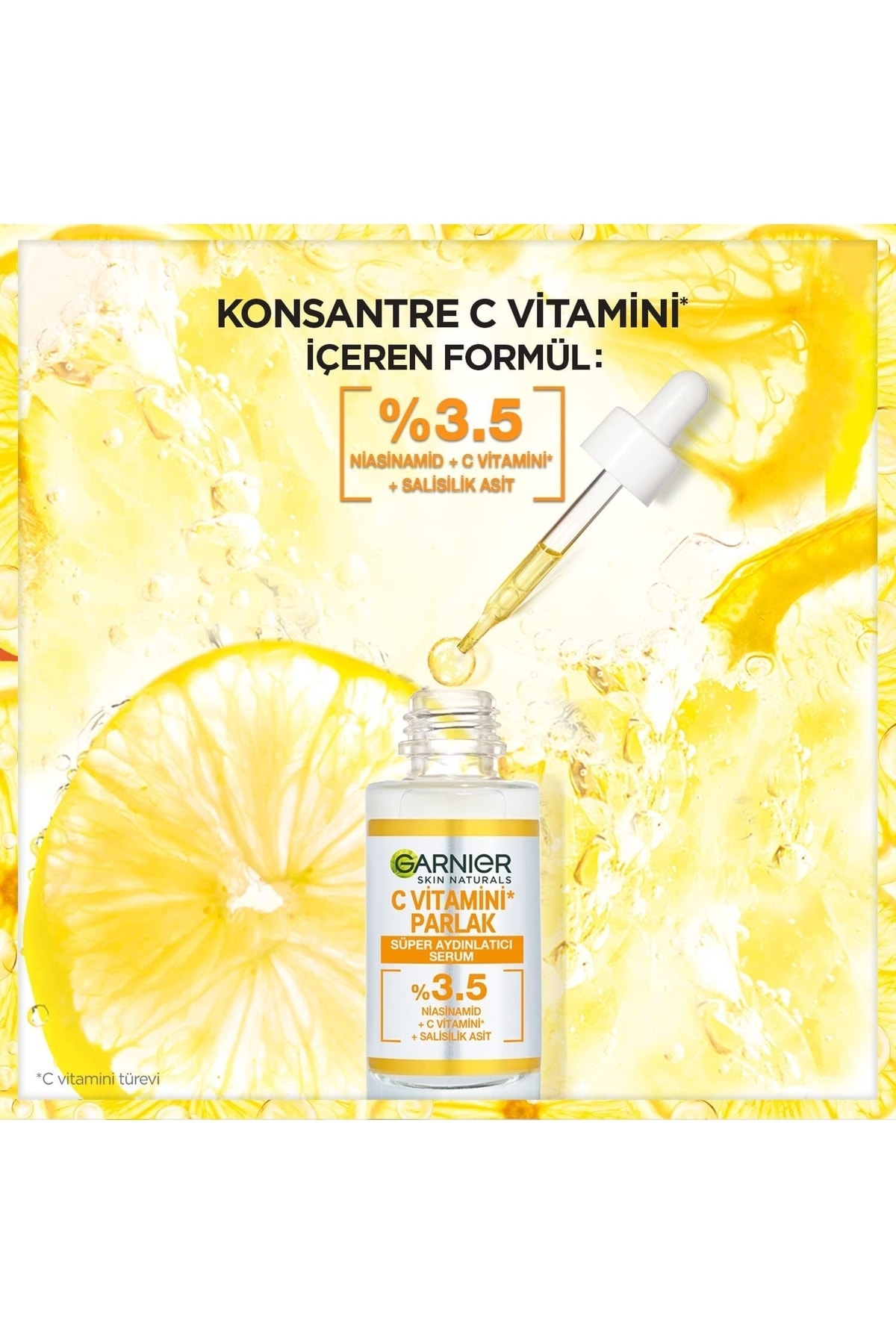 Garnier سرم روشن‌کننده ویتامین C با قدرت نوردهی 30 میلی‌لیتر