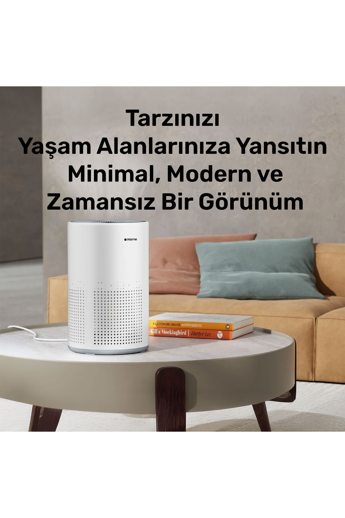 تصفیه کننده هوا IHOME ARP1 HEPA ACTIVE CARBON FILTERED 100M3 H فوق العاده آرام با نور اورجینال NPO
