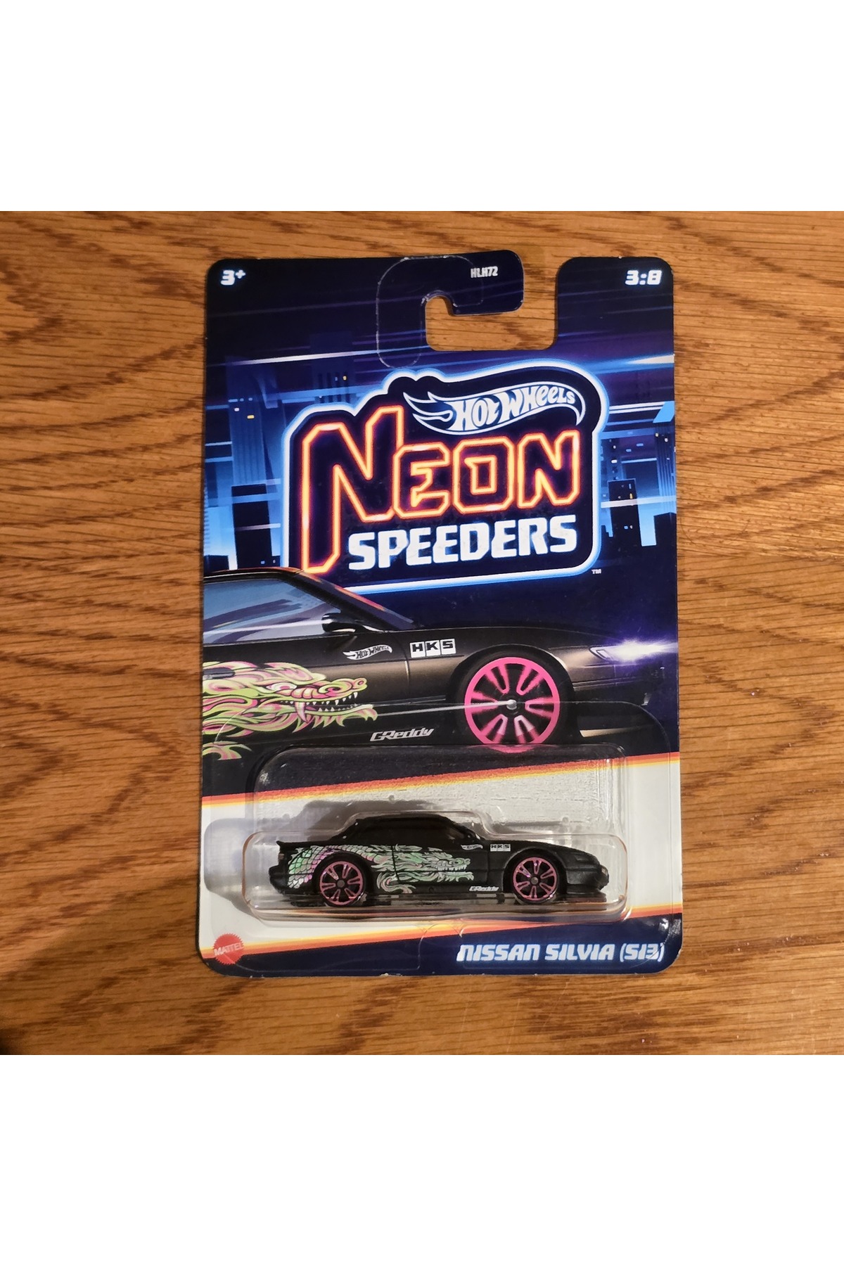 ماشین اسباب بازی نئون اسپیدرز نیسان سیلویا S13 JBY94 از ترکیه HOT WHEELS